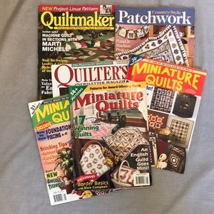 Vintage Quilting Magazines Lot of Six